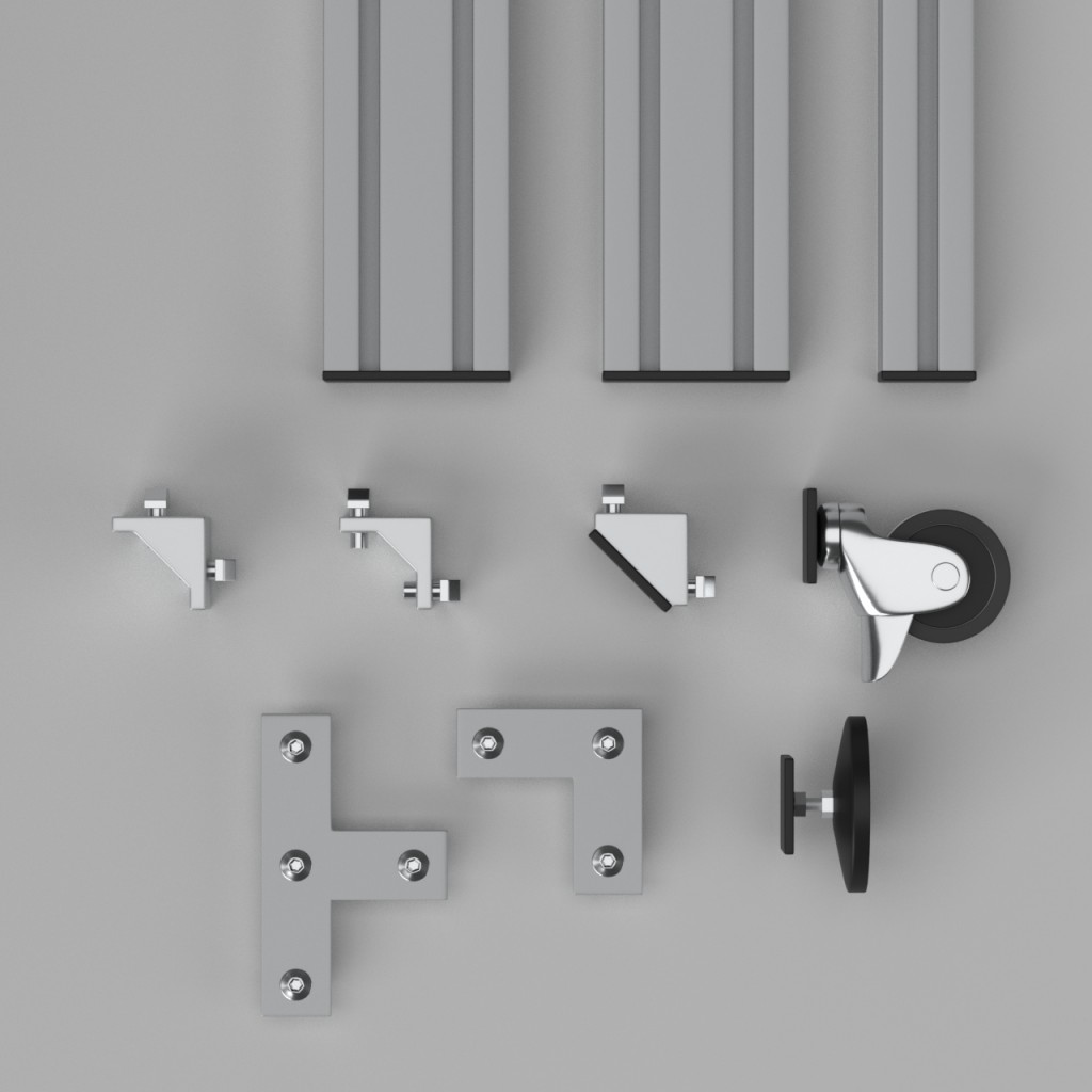 Aluminium profiles with accessories preview image 2